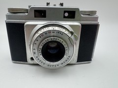 VINTAGE ANSCO SUPER MEMAR Rangefinder CAMERA W/Rare 1:2.8/45 Lens & Case