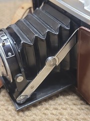 AGFA ISOLETTE I Folding Camera Agnar 1:4.5/85mm Lens 1954 VARIO with case