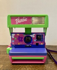 1999 Vintage Polaroid 600 Barbie Instant Film Camera with Strap