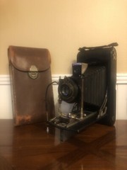OLD 1921 NO. 3A AUTOGRAPHIC KODAK MODEL C CAMERA W/ ORIGINAL POUCH