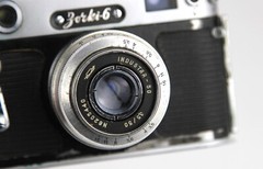 ZORKI – 6 Soviet camera KMZ Lens INDUSTAR-50 (3,5/50) Rare inscription ЗORKI-6