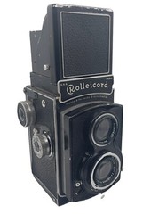 Vintage Rolleicord IIa/2/K3 Camera Compur Zeiss Jena Triostar 1:3.5 w/ Case