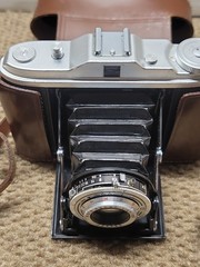 AGFA ISOLETTE I Folding Camera Agnar 1:4.5/85mm Lens 1954 VARIO with case