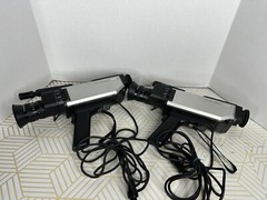 Lot Of 2 RCA CC 012 Color Video Movie Cameras UNTESTED 1982 Vintage