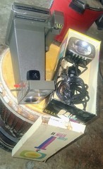 POLAROID BIG SHOT Portrait LAND CAMERA Untested Sold AS IS & SUN GUN MOVIE LIGHT