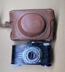 Argus Anastigmat 50mm 4.5 Coated USA Case Untested Vintage Art Deco Film Camera