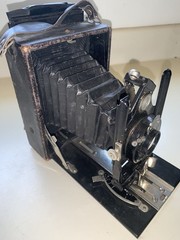 Antique Vintage Folding Camera Vario Rodenstock Munchen 1:6.5 f = 13.5 cm