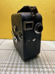 Antique Pathe Motocamera 9.5mm Cine Camera France Pathe-Paris 20mm Lens Antique