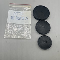 Zeiss Ikon Contaflex Lens Cap Lot Of 3, 49mm, 60mm, 67mm Pro Tessar