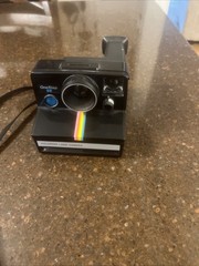 Vintage Original Polaroid SX-70 OneStep Rainbow Stripe Land Camera