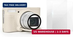VOVMOEYA SX740 Camera Case Accessories Set[with 2 LCD tempered films],Silicone P