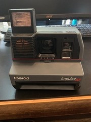 Polaroid Impulse AF Gray Instant Camera Autofocus System for 600 Film