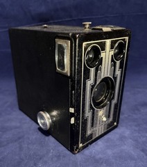 Vintage Kodak Six-16 Brownie Box Camera Art Deco Faceplate 616 Film