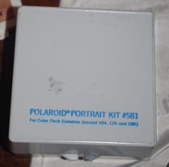 60’S POLAROID AUTOMATIC 100 LAND CAMERA WITH LEATHER CASE + ACCESSORIES