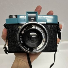 Lomography Diana F+ Vintage Film Camera Black Blue Classic Analog Photography