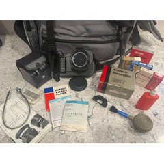 Canon T80 Kit w Lenses Cleaner Filters Bag and Manual