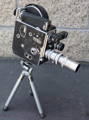 Paillard Bolex H16 Movie Video Camera w/ Eastman 63mm & Wollensak 1″ Cine-Focus
