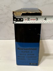 Vintage Korvettes 5x Auto Zoom Super 8 Film Movie Camera Untested Model TZ-500