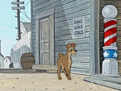 Walt Disney Original Production Cel, Lady and the Tramp – Framed & Authentic