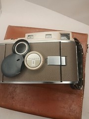 Vintage Instant Polaroid Land Camera The 800 With Case For Parts Or Repair