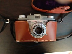 Vintage Kodak Pony 135 Model B 35mm Film Camera w/ Original Case