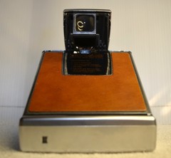 Polaroid SX 70 Land Camera Film Tan Leather Not Tested