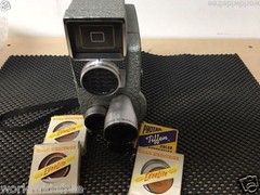 Revere Eyematic CA-2 Eyematic circa 1958 3 lens 8mm movie camera+accessories