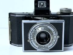 Kodak Bantam Flash F/4.5 Vintage Camera 1938 w/Case Untested Refurb/Parts