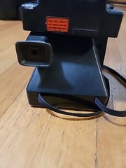 Vintage Polaroid One Step Land Camera BC Series & Focal 600 Flash UNTESTED
