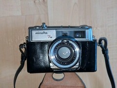 Minolta Hi-Matic 7s Rangefinder Camera + Rokkor-PF 45mm f/1.8 Lens