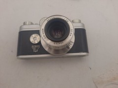 Argus C-Four 35mm Rangefinder Camera w/ 50mm f/2.8 Cintagon Lens & Leather Case