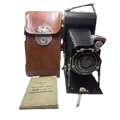 Kodak No.1 Folding Brownie – Six-20 – w/ Original Case & French Manual – as is