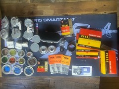 Vintage Lot PETRI Film Camera Prest Lenses Kuribayashi Colored Filters