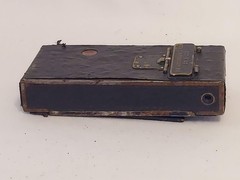 Kodak A-120 Autographic Film Folding Camera Leather Clad 8 GE Sure Fire 5B Bulbs