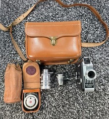 Cine-Kodak Vintage Magazine 8 Movie Camera Anastigmat F-2.5 Lens Kit