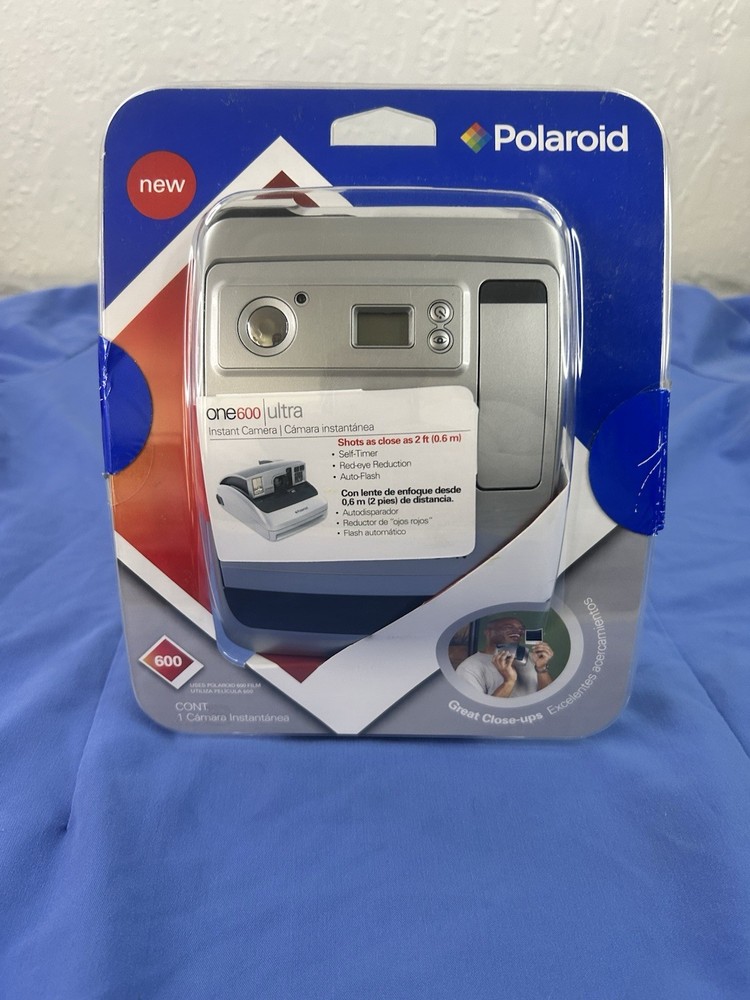 POLAROID ONE 600 ULTRA Instant Flash Film Camera Silver NEW SEALED