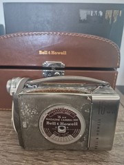 Vintage Bell and Howell 16mm Movie Magazine Camera 200 w case Collectible Decor