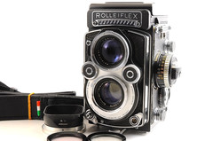 [Mint] Rolleiflex 3.5F White Face Xenotar 75mm f3.5 TLR Late Dual Lens Camera JP