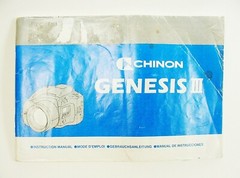 Chinon Genesis III Instruction Pamphlet | 125 pg | c1991 | $6.75 |