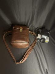 Vintage Kodak Camera Caddy Faux Leather & XL 320 Super 8 Camera-Untested