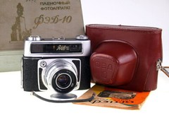 Soviet small format rangefinder camera FED – 10 Lens INDUSTAR – 61 (f 2,8/52 mm)