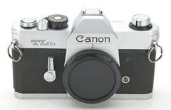 Vintage Canon TLb Manual Focus SLR All Mechanical Chrome Camera Body. Tested.
