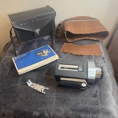 Vintage Bell & Howell Auto Load Filmsound 8 Camera Model 433 Set – Untested