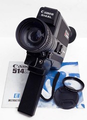 Canon 514XL Super8 8mm Movie Camera 9-45mm F/1.4 lens Working Film Tested