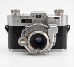 Vintage Kodak 35 Camera Anastigmat Special f/3.5 50mm Lens + Leather Field Case