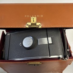 Polaroid Land Camera Model 150 in Leather Case with Accessories Untested