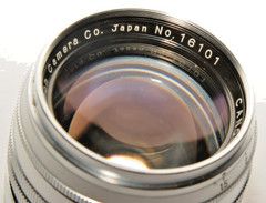 VINTAGE CANON 50mm, f1.5 LENS & RF CAMERA IVSB WITH CASE. BEAUTIFUL & WORKING