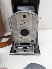 Vintage POLAROID Land Camera Speedliner 95A + Leather Case & extras
