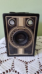 Vintage Box Camera Made by AGFA Ansco Corporation N.Y. USA Shur Shot READ