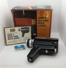 Sears Super 8 Easi-Load Movie Camera w/ Pistol Grip C123 [UNTESTED]